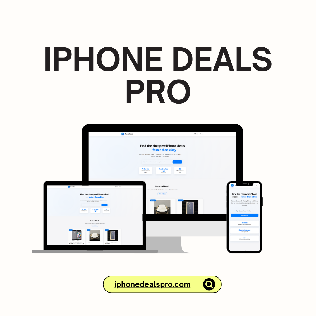 Diode Agency Custom Web Application iPhone Deals Pro